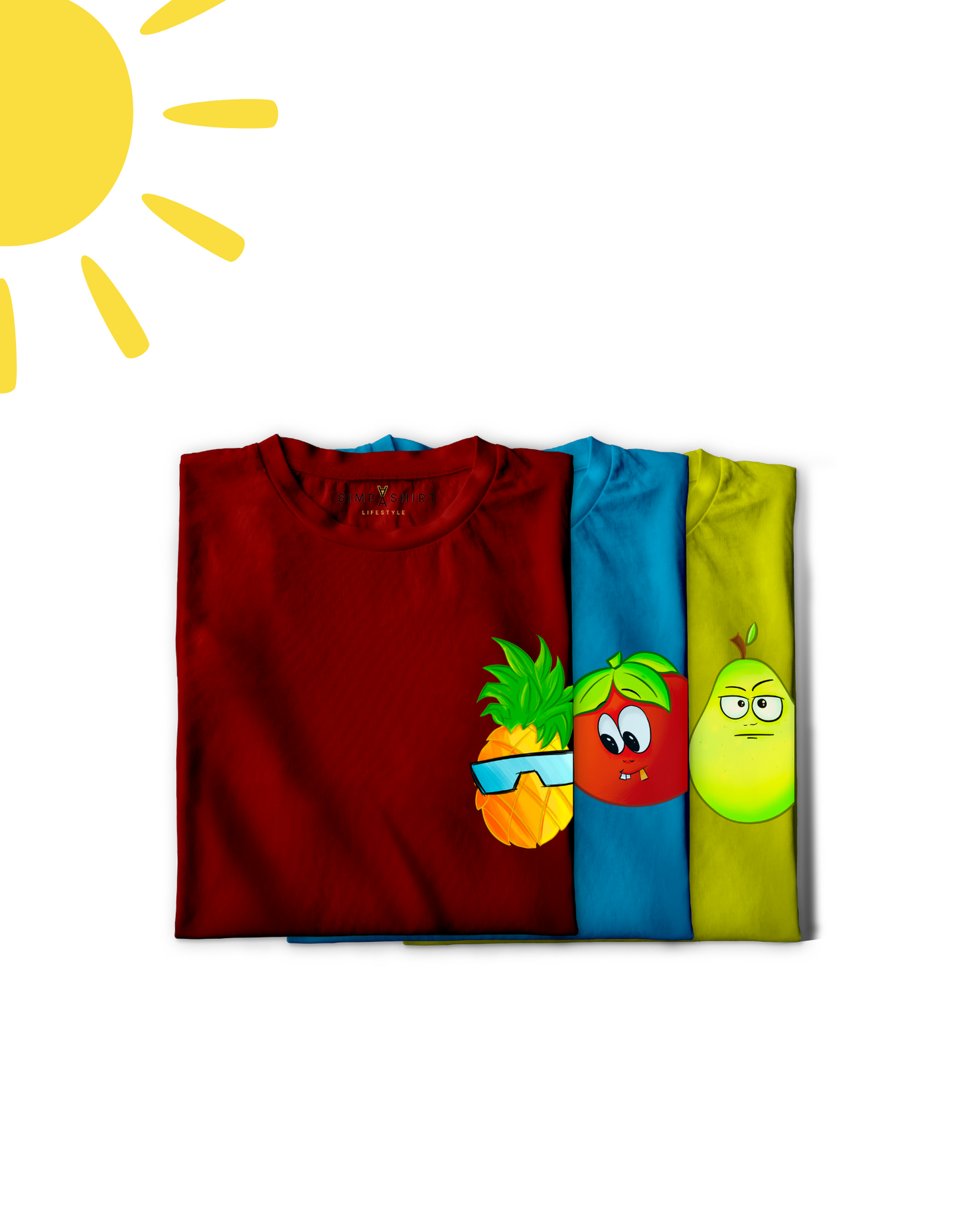 Posh Pineapple | Biowash Cotton Loosefit Tshirt | LIMITED EDITION | Wine Colour