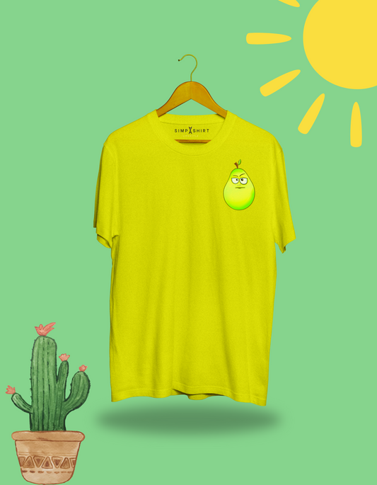 Pallid Pear | Biowash Cotton Loosefit Tshirt | LIMITED EDITION | Yellow Colour