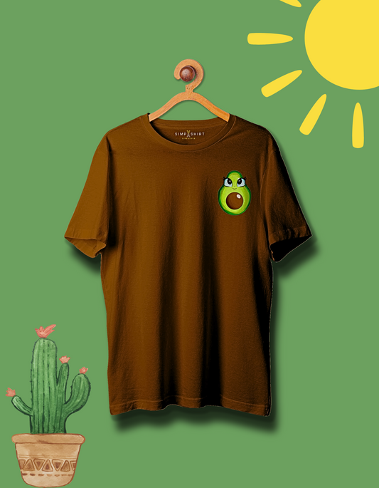 Ava The Avocado | 220+GSM Oversized Tshirt | LIMITED EDITION | Brown Colour