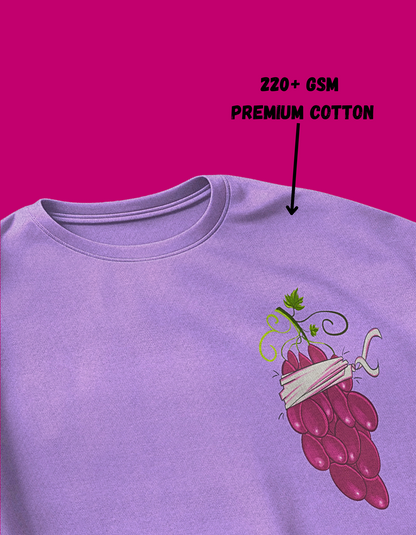Gallant Grape | 220+GSM Oversized Tshirt | LIMITED EDITION | Lavender Colour