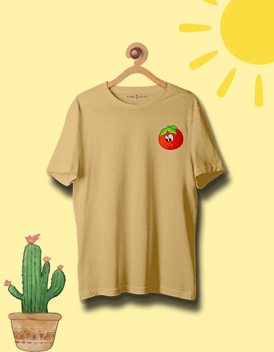 Tricky Tomato | 220+GSM Oversized Tshirt | LIMITED EDITION | Beige Colour