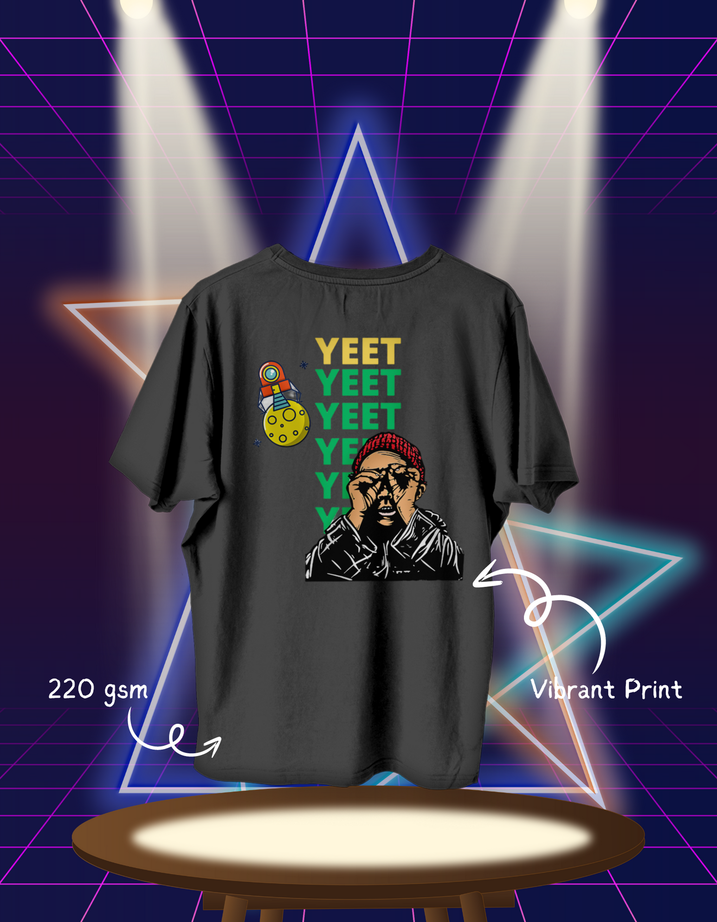 YEET | 220 GSM Oversized T-shirt | URBAN EDITION | Black, Brown, Red