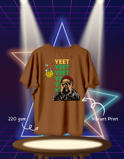 YEET | 220 GSM Oversized T-shirt | URBAN EDITION | Black, Brown, Red