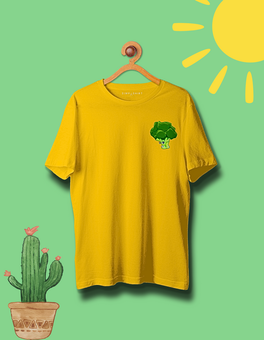 Bachelor Broccoli | 220+GSM Oversized Tshirt | LIMITED EDITION | Yellow Colour