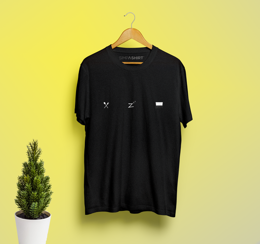 Coder's Black Regular fit Crew Neck Pure Cotton Unisex T-shirt